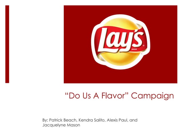 Pr campaign presentation- Lay's