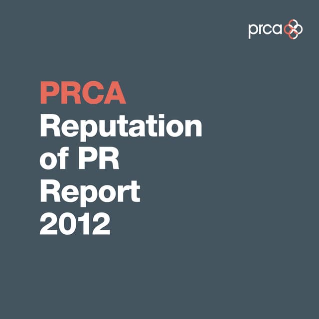 PRCA Repuation of PR report PDF