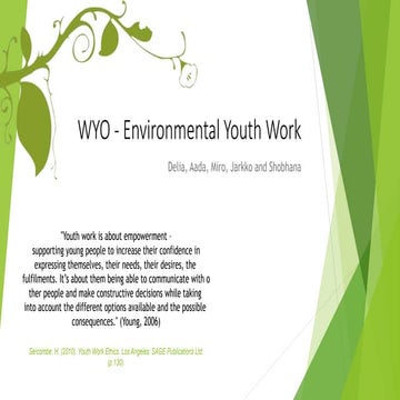 Environmental Youth Work - (Delia, Aada, Miro, Jarkko, Shobhana)