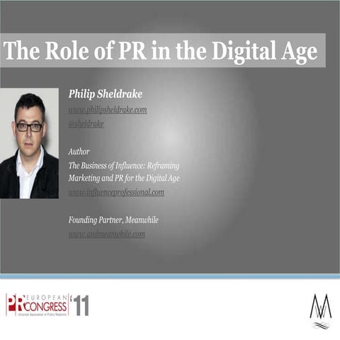 European PR Congress 2011 – The Role of PR in the Digital Age 