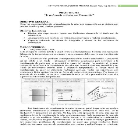 Práctica 12 Transferencia de Calor por Convección
