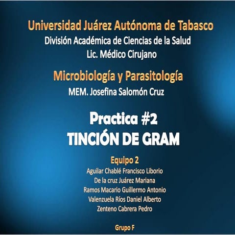 Práctica 2. Tinción de Gram