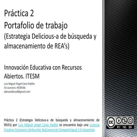Estrategia Delicious-a de búsqueda y almacenamiento de REA’s