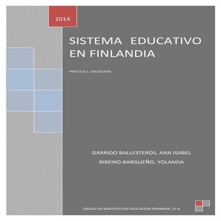 SISTEMA EDUCATIVO EN FINLANDIA