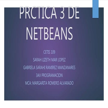 Practica 2 de netbeans | PPTX