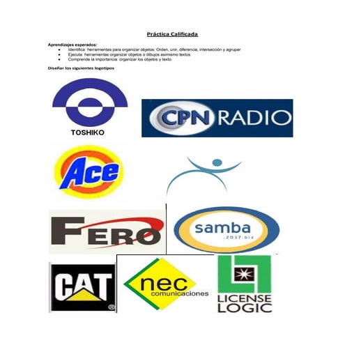 Práctica calificada corel draw