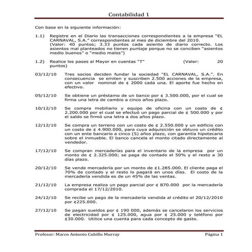 Práctica de contabilidad 1