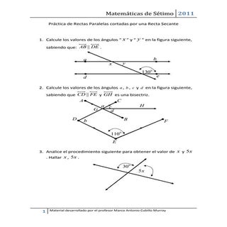 Práctica de rectas paralelas cortad...