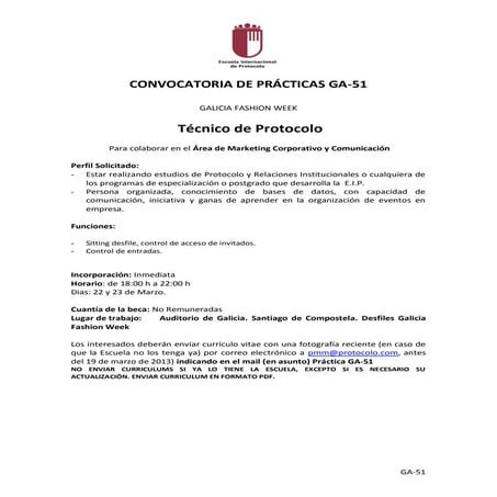 Práctica GA51 Galicia FashionWeek