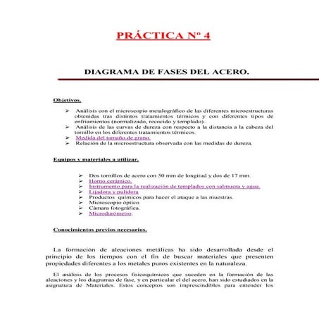Práctica nº 4 de aceros aleados