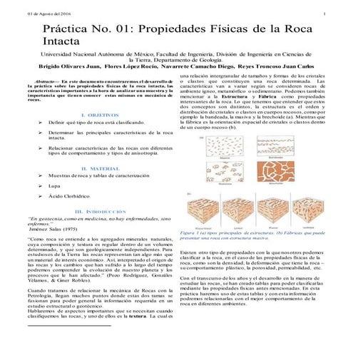 Propiedades de la Roca Intacta