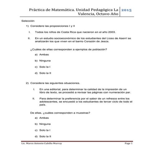 Practica 2 matrices 2018 | PDF