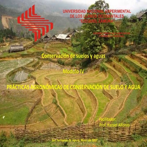 PRÁCTICAS AGRONÓMICAS DE CONSERVACIÓN DE SUELO Y AGUA