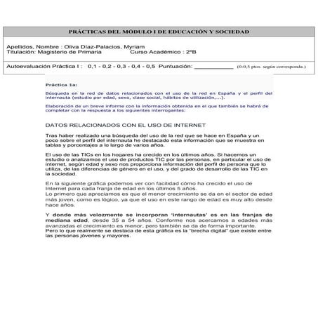 Prácticas del módulo i de educación y sociedad