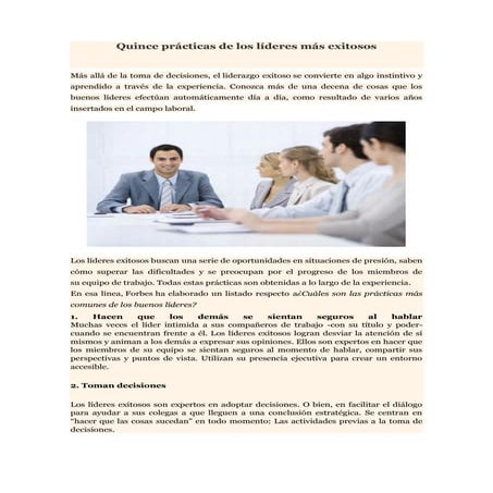 Pedro Espino Vargas -Prácticas líderes exitosos