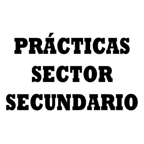 Prácticas secundario