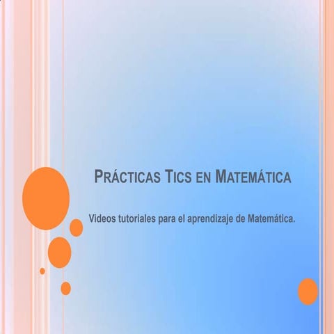 Prácticas tics en matemática(blog)