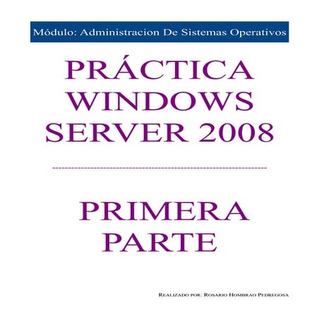 Práctica windows server 2008 - Parte1