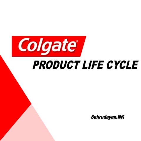 COLGATE product life cycle