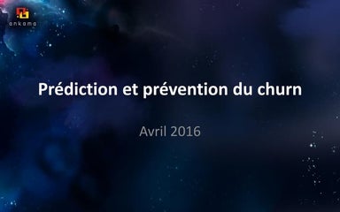 Meetup_FGVA_Prédiction et prévention du churn @ Ankama 