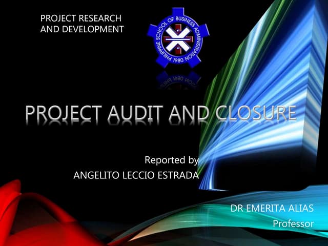 Project closure and audit
