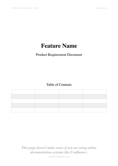 PRD Template for Product Managers PDF PRD Template for Product Managers PDF