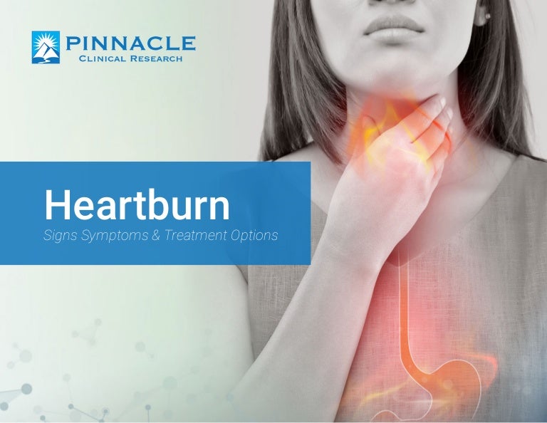 Heartburn Signs, Symptoms and Treatment Options