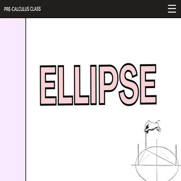 Pre-Cal - Ellipse lessons for the senior