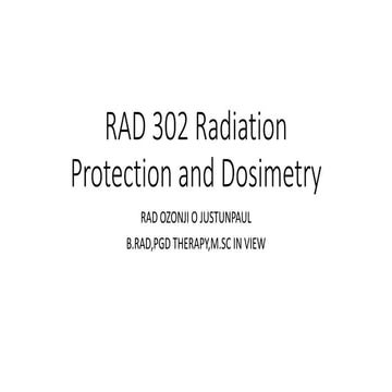 Principles Of Radiation Protection | PPTX