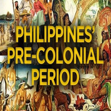 PRE-COLONIAL.ppt Spanish colonial period