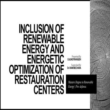 Bibliographic presentation sustainabl restaurant
