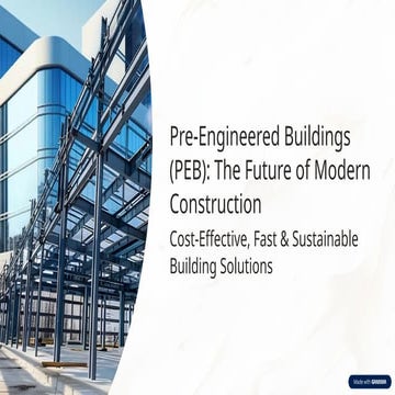 P.E.B. Framed Structure Design and Analysis Using STAAD Pro | PDF