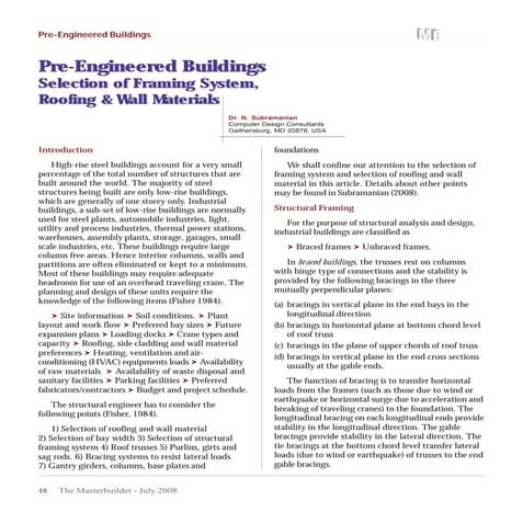 Pre enginnered buildings master-builder_july08, pp.48-62