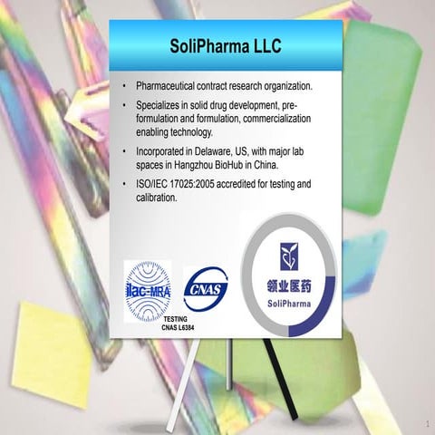Preformulation formulation solid drug research