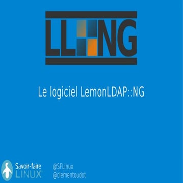 Présentation de LemonLDAP::NG aux Journées Perl 2016