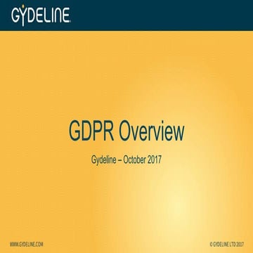 Simple GDPR Overview