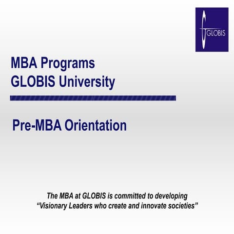 Pre mba orientation handout (october 2014)