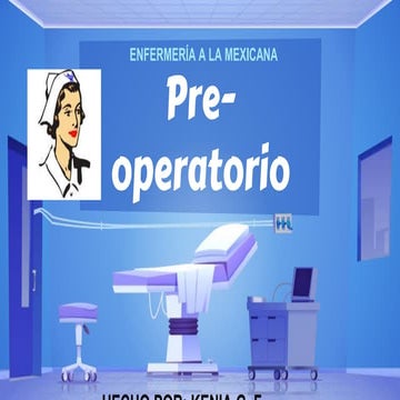 pre-operatorio.pptx enfermeria general preoperatorio | PPTX