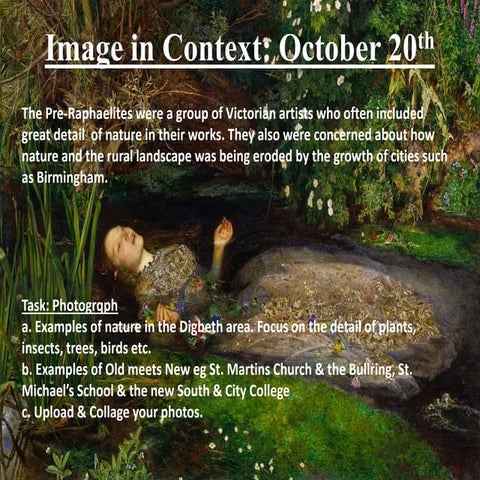 Pre-Raphaelites: Image in Context | PPTX