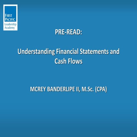 Pre-Read - Understanding Financial Statements and Cash Flows.pdf