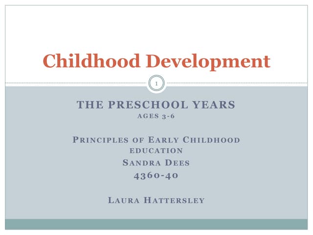 Pre school ppt