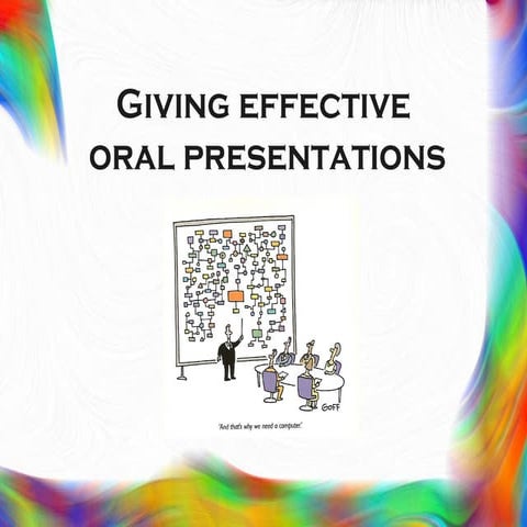 Giving Effective oral presentations | PPT