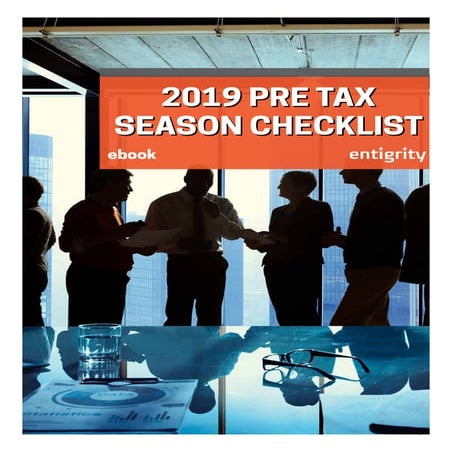 2019 PRE TAX SEASON CHECKLIST