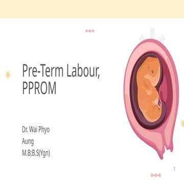 Pre-Term Labour and PPROM Risk Factors, Incidence, Pathophyisology ...