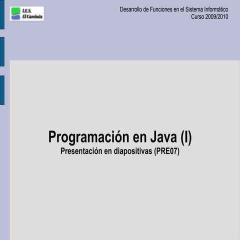 Programación en Java (I) 