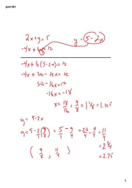 preCalculus 11-02 Solve 3 Equations and 3 Unknowns! | PDF