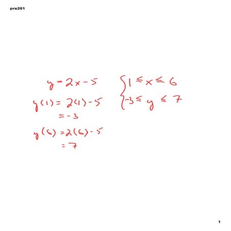 PreCalculus 201 Function, Domain and Range!