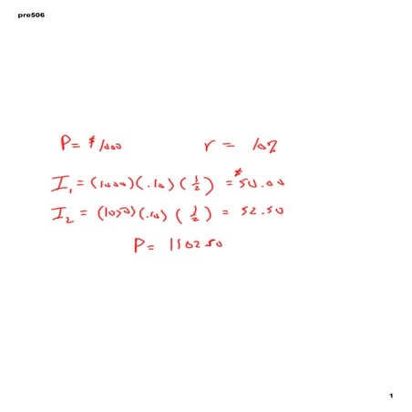 preCalculus 506 Compounded Bank Interest