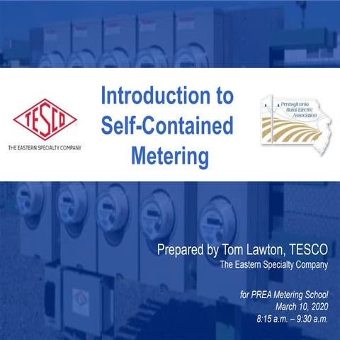 Introduction to Self-Contained Metering