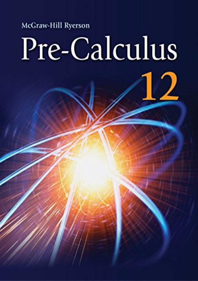 Precalculus 12 WNCP Student Text (McGraw Hill) [PDF] FREE
